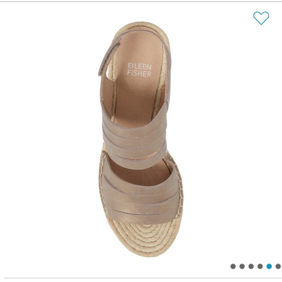 NEW Eileen Fisher Largo Espadrille Wedge Sandal - Picture 5 of 10